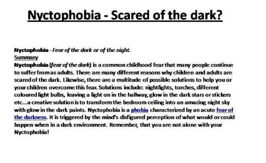 nyctophobia Picture 3
